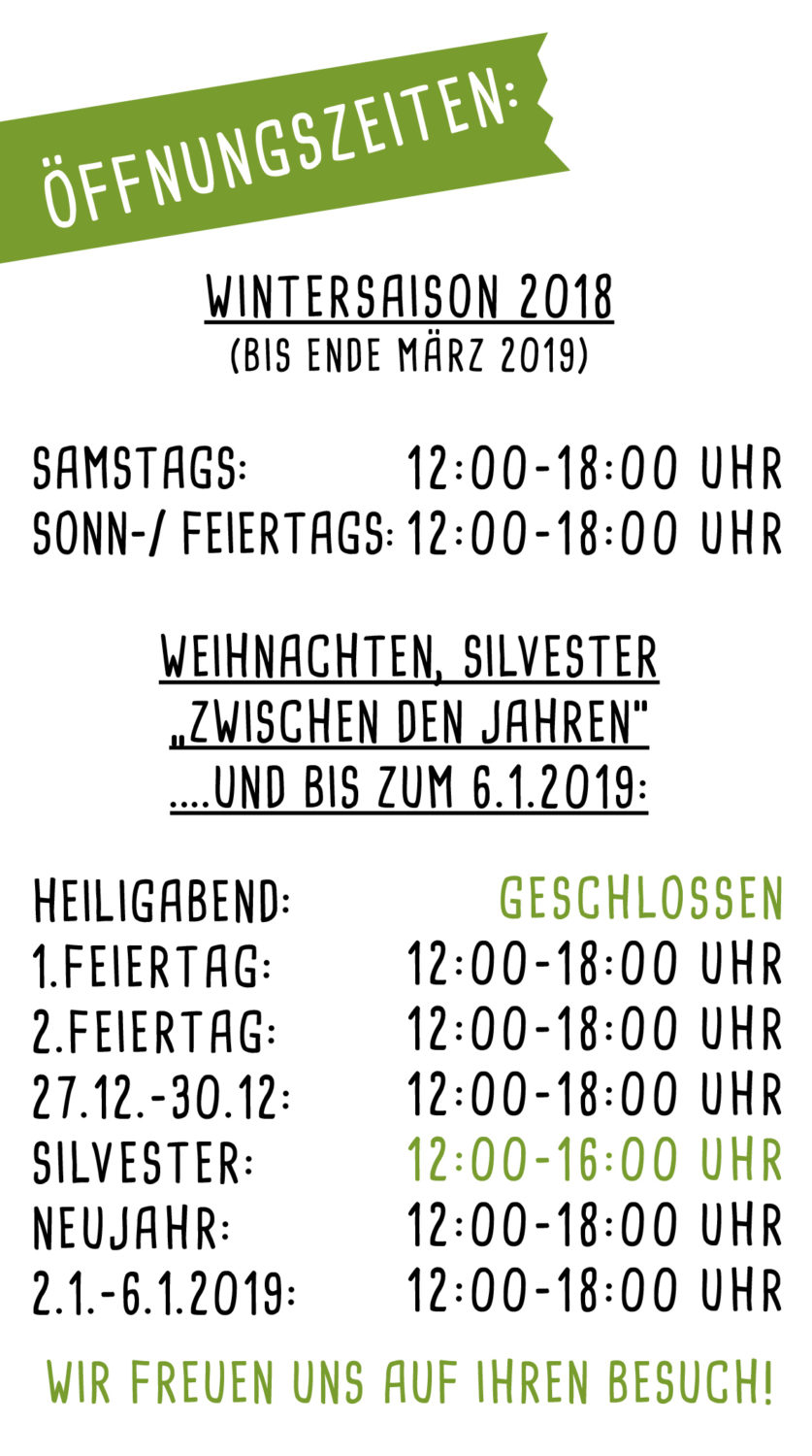Infos_Wilhelmsteg_OeffnungszeitenWinter+Weihnachten2018