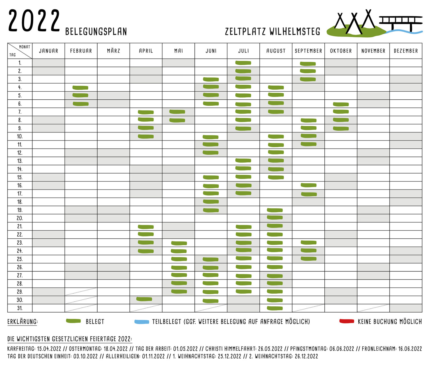 Belegungsplan-Kalender