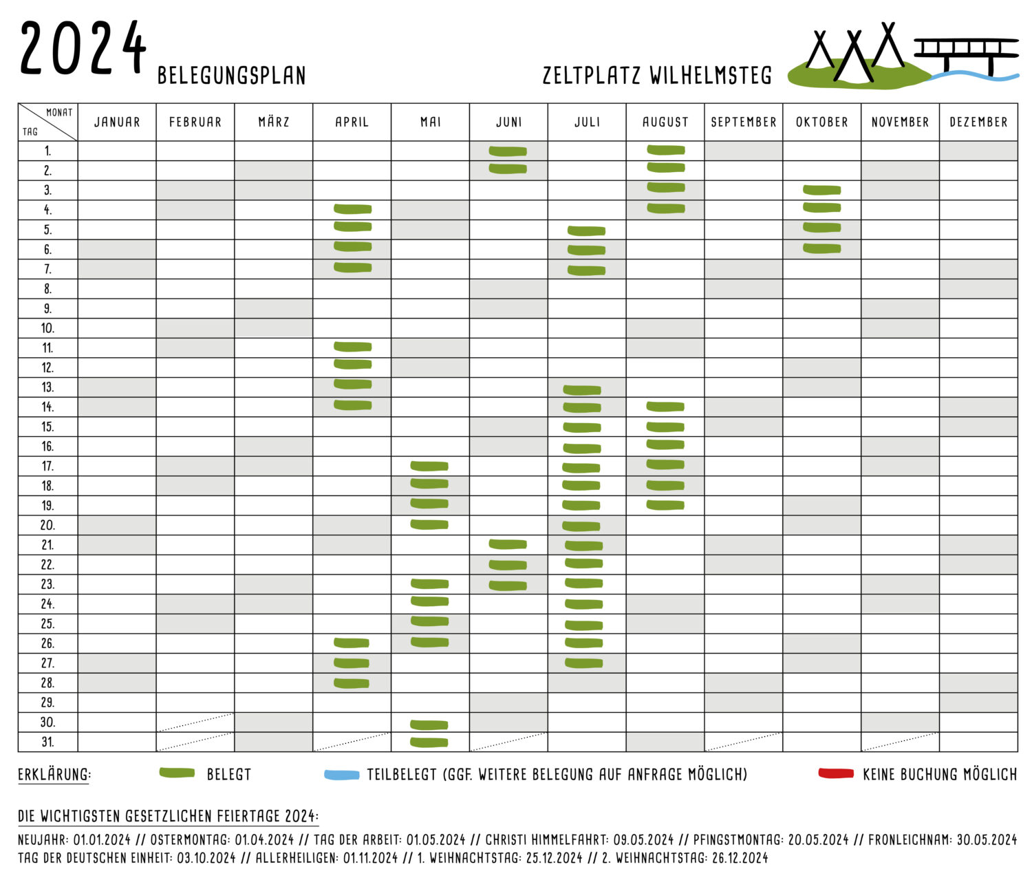 Belegungsplan-Kalender24